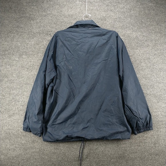 Velva Sheen Bell Telephone Men's Jacket Blue Medium Lined Snap Closure Vintage - Picture 8 of 16